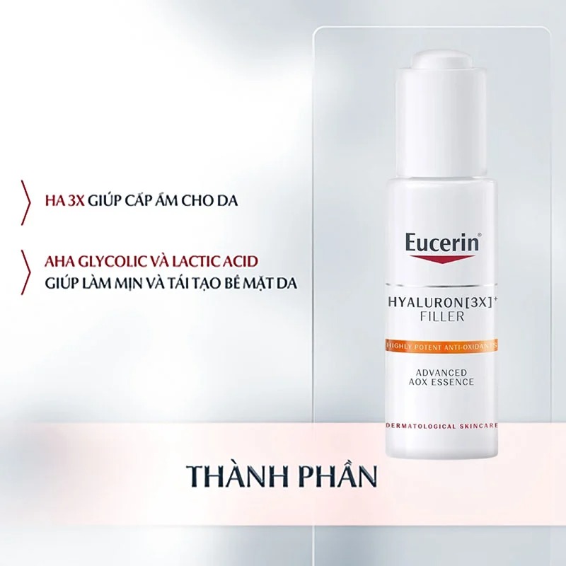 Tinh Chất  Eucerin Hyaluron 3X Filler Cấp Ẩm, Chống Lão Hóa 30ml